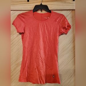 Watermelon colored Smartwool t-shirt size xs